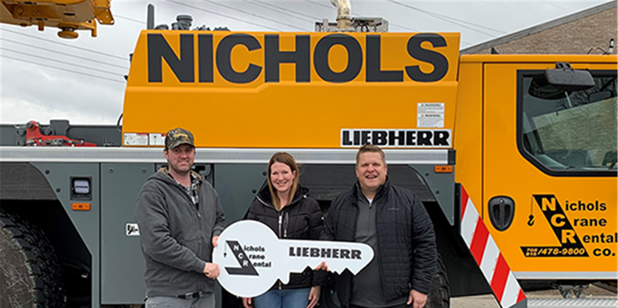 Nichols Crane Rental takes delivery of LTM 12305.1 Crane & Transport