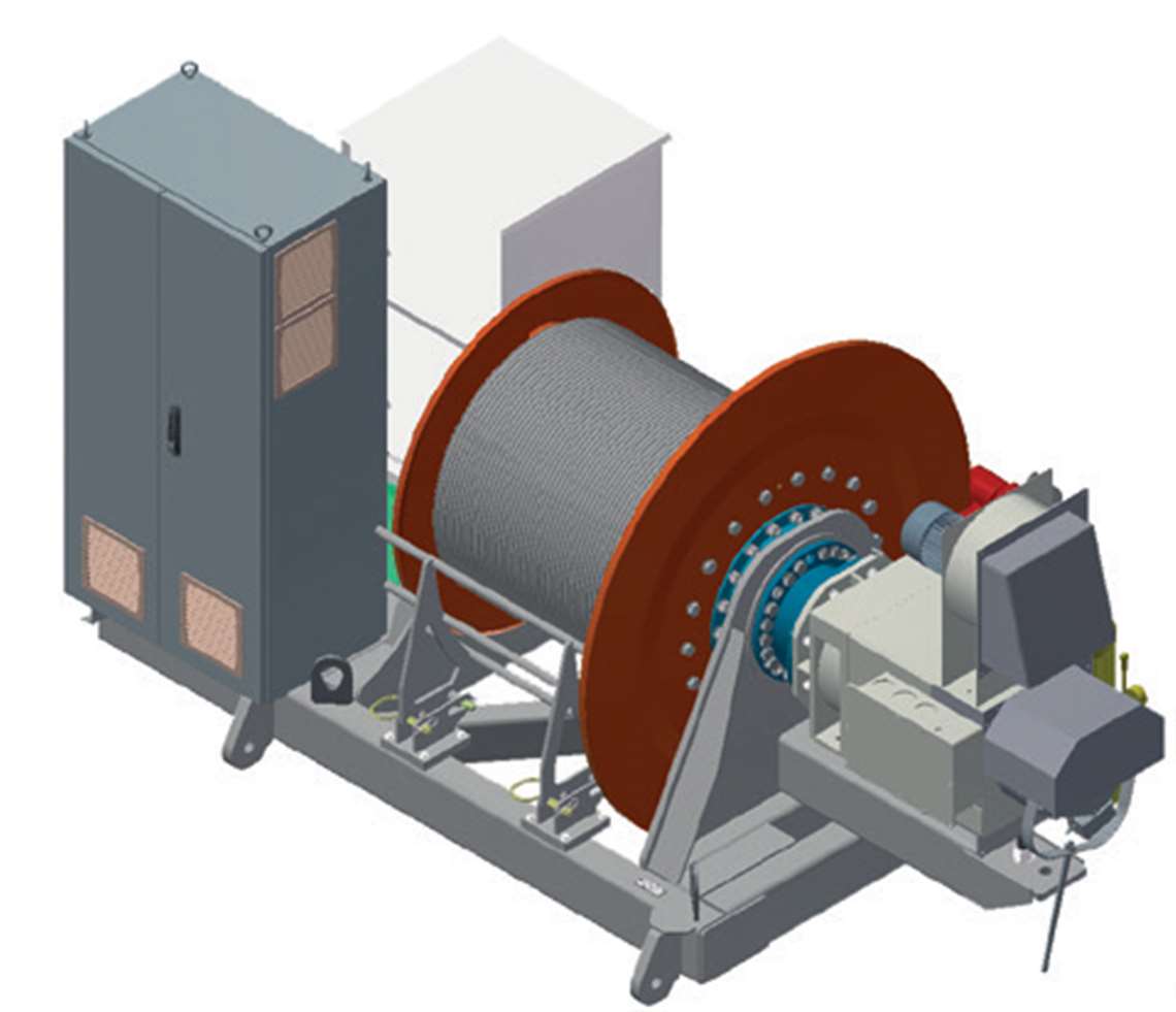 Main winch platform for the Moritsch RTL 195 luffing jib tower crane