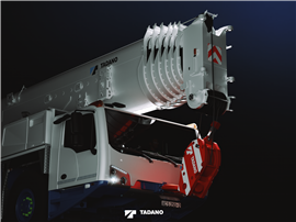 Tadano's five axle AC 5.250-2 all terrain has a 70 metre boom.