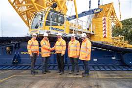 Handover of Ainscough’s new Liebherr LR 1700-1.0