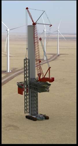 The DW165 is projected to be able to install turbines more quickly than conventional cranes