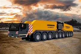 Liebherr LG 1800-1.0 ready to travel