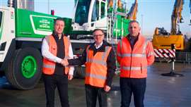 official handover of new liebherr crane