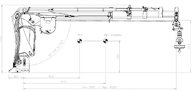 Drawing of Hiab SWP crane