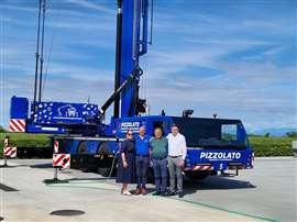 the first Spierings crane in Italy goes to Pizzolato
