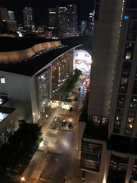 Music City Center at night