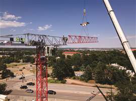 Maintaining or altering load position in the air for tower crane sssembly