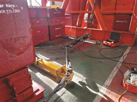 The winch test was performed at a UK naval base