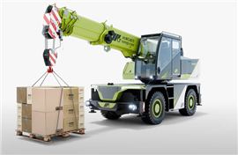 Marchetti's new Trio 0E fully battery-electric city type wheeled mobile crane