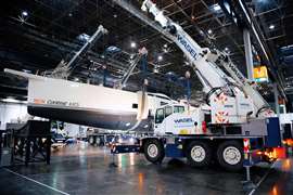 Wasel used its Tadano AC 45 City class three axle mobile cranes