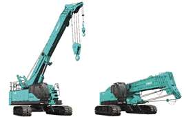 Kobelco TK750G from 2017. Both this and the new TKE750G lift 75 tonnes