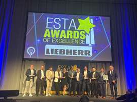 ESTA award winners on stage
