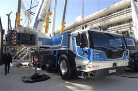 Liebherr LTM 1150-5.4E hybrid all terrain crane