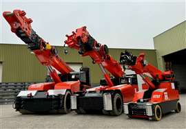 Galizia GF50, GF180 and GF720 (5, 18 and 72 tonnes capacity, respectively) industrial pick and carry cranes