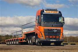 New Volvo FH16 780 tractor unit for Davies Crane Hire in Wales