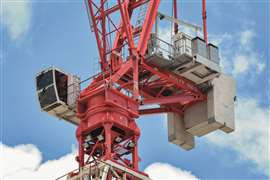 The new Wolffkran 550 B luffer is in the higher load moment range