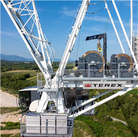 The CTL 702-32 luffing jib tower crane from Terex Tower Cranes, launched in January 2025