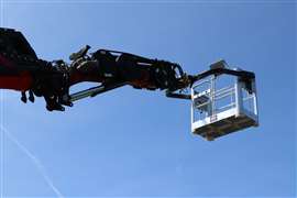 New HMF basket to transform a truck mounted loader crane into a mobile elevating work platform