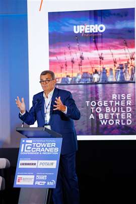 Philippe Cohet, Uperio founder and board vice chairman, speaking at the 2025 ITC conference in Rome, Italy