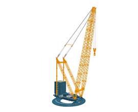 The new fully electric Sarens SGC-170 lifts 3,200 tonnes