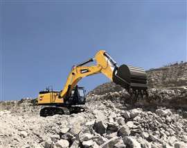 El modelo SY750H de Sany cuenta con un motor diésel Isuzu de 377 kW (Imagen: Sany).