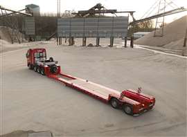 自動車 CONRAD ACTROS Nooteboom Euro low-loader New Nooteboom low loader variant - Crane & Transport Briefing