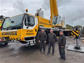 Marsden Crane Services brothers Brendan, Dale and Lee started the company in 2015
