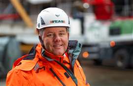 Headshot of Peter Lindstedt, the CEO of Peab Byggsystem. (Image: Peab)
