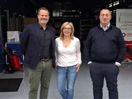 Alberto Franceschini von Jekko mit Margarita Katsouna und Yannis Katsounas von Arsis