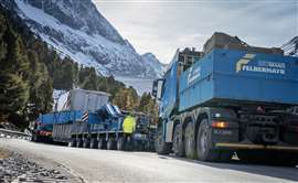 Felbermayr used Goldhofer’s Addrive high up in the Austrian Tyrol