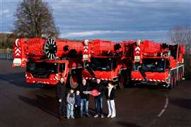 Handover of new cranes at O'Carroll Haulage & Crane
