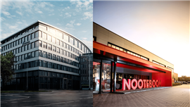 Split image with Nooteboom and Rheinmetall factories half and half