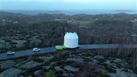 Sixty-five ton storage tank was moved as part of the project 