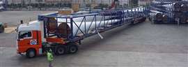 Solución de transporte especializada de Egyptian Transport & Logistics para un proyecto de energía eólica. Foto: Egyptian Transport & Logistics