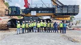 Denzai Philippines team at the Tanay Wind Project site