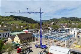 Guindaste de construção móvel dobrável Liebherr MK 120-5.1E totalmente montado