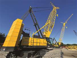 Kobelco CK2750G-3 lattice boom crawler crane Photo: Kobelco