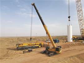 XCMG XTC160 telescopic crawler crane