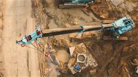 XCMG XTC160 telescopic crawler Photo: XCMG