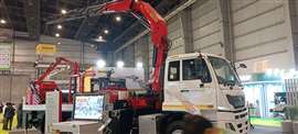 Palfinger at the Bauma ConExpo India trade show near Delhi, India, September 2026