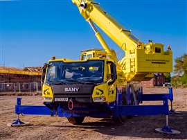 One of the Sany models on the John Sutch Cranes fleet
