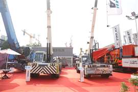 Terex Franna showed two of its pick and carry cranes at the BC India trade show in September 2026