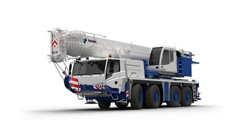 New blue and white Tadano AC 4.110-1 all terrain crane