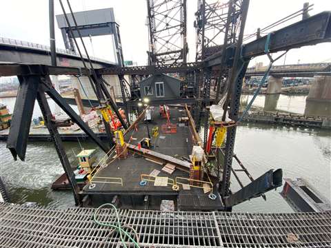 Wittpenn Bridge Center Section Post Lowering