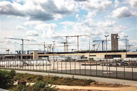 Twelve BKL cranes are being used at the airport