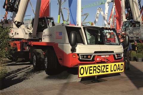 The 120|TT telescopic "truck terrain" crane from Link-Belt.