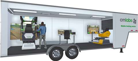 CM Labs Simulations’ mobile training centre