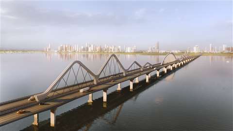 Artist's impression of the Fourth Mainland Bridge 