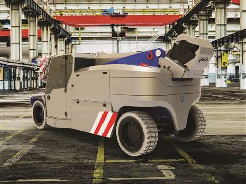 Manitex Valla’s remote controlled electric pick and carry