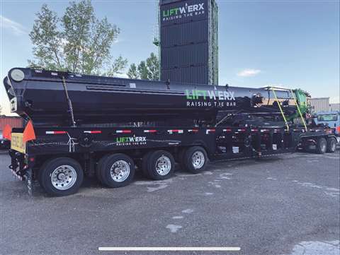 The new Nelson BLXLT line of boom launch trailers will debut at Con-Expo 2023.